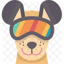 Dog Goggle Glasses Icon