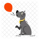 Cute Puppy Dog Holding Puppy Holding Icon