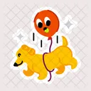 Dog Balloon Dog Birthday Pet Balloon 아이콘