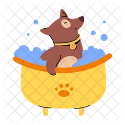 Dog Bathing  Icon