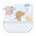 Dog Bathtube Dog Bath Dog Icon