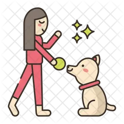 Dog Behaviorist Female  Icon