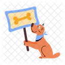 Cute Puppy Dog Holding Puppy Holding Icon