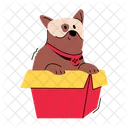 Cute Puppy Dog Holding Puppy Holding Icon