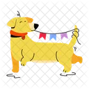 Cute Puppy Dog Holding Puppy Holding Icon