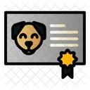 Dog Certificate  Icon