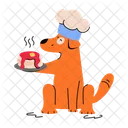 Cute Puppy Dog Holding Puppy Holding Icon