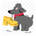Cute Puppy Dog Holding Puppy Holding Icon