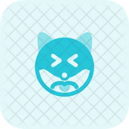 Dog Confounded Emoji Icon