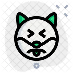 Dog Confounded Emoji Icon
