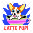 Dog Cup Pup Pet Icon