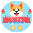 Dog Day Banner  Icon
