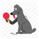Cute Puppy Dog Holding Puppy Holding Icon