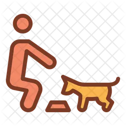 Dog Eating  Icon