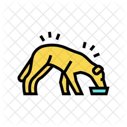 Dog Eating  Icon