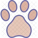 Dog Footprint Trace Icon