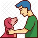 Dog Friend Pet Human Friend Icon