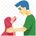 Dog Friend Pet Human Friend Icon