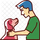 Dog Friend Pet Human Friend Icon