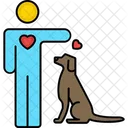 Dog Friend Pet Human Friend Icon
