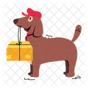 Cute Puppy Dog Holding Puppy Holding Icon