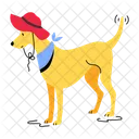 Cute Puppy Dog Holding Puppy Holding Icon