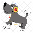 Cute Puppy Dog Holding Puppy Holding Icon