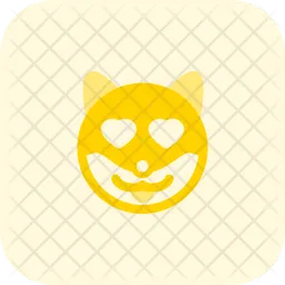 Dog Heart Eyes Emoji Icon