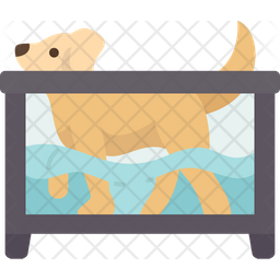 Dog Hydrotherapy Icon - Download in Flat Style