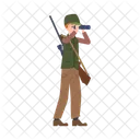 Hunter Dog Binoculars Icon
