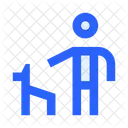 Human People Dog Icon