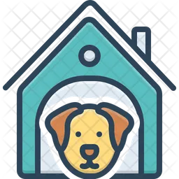 Dog In Kennel  Icon