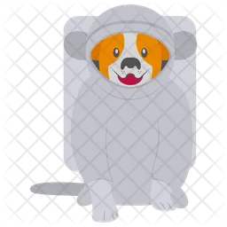 Dog in space  Icon