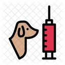 Dog Injection Medical Icon