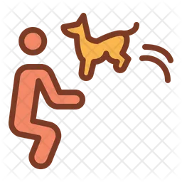 Dog Jumping  Icon