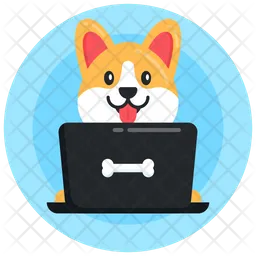 Dog Laptop  Icon