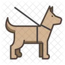 Dog Leashed Accessibility Blind Icon