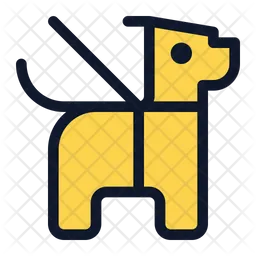 Dog Leashed  Icon