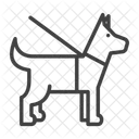 Dog Leashed  Icon