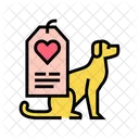 Dog Love Label Icon