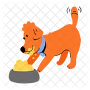 Cute Puppy Dog Holding Puppy Holding Icon