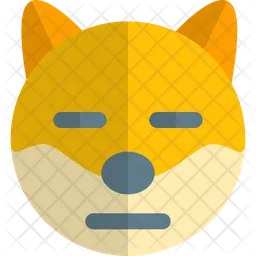 Dog Meh Emoji Icon