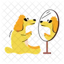 Cute Puppy Dog Holding Puppy Holding Icon