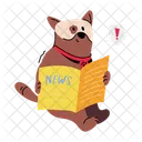 Cute Puppy Dog Holding Puppy Holding Icon