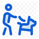 Dog On Leash  Icon