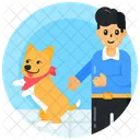 Dog Trainer Dog Owner Pet Trainer Icon