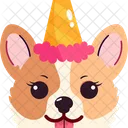 Dog Party Hat  Icon