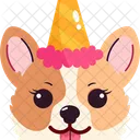 Dog Party Hat  Icon