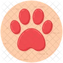 Dog Paw Vector  Icon