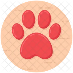 Dog Paw Vector  Icon